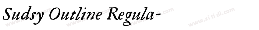 Sudsy Outline Regula字体转换
